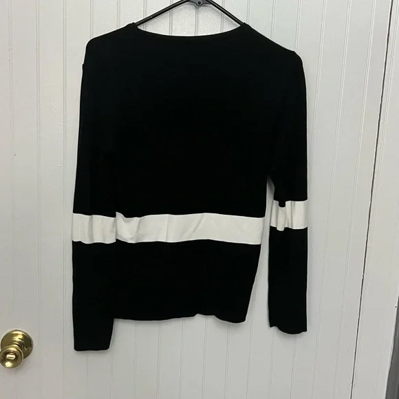 Aldo Martins Black and Cream Striped Top - Picture 3 of 6